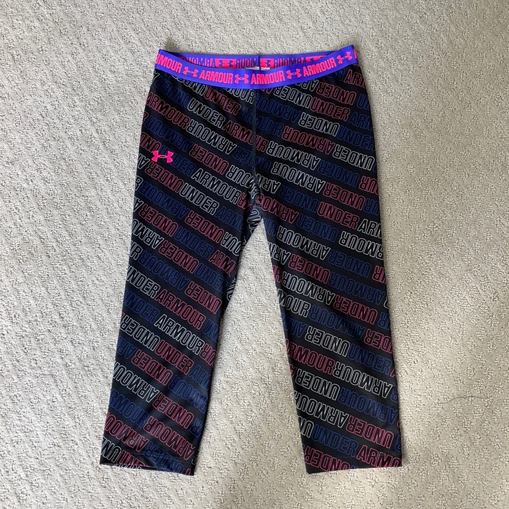 Under Armour Girls Capri leggings size xl (16)